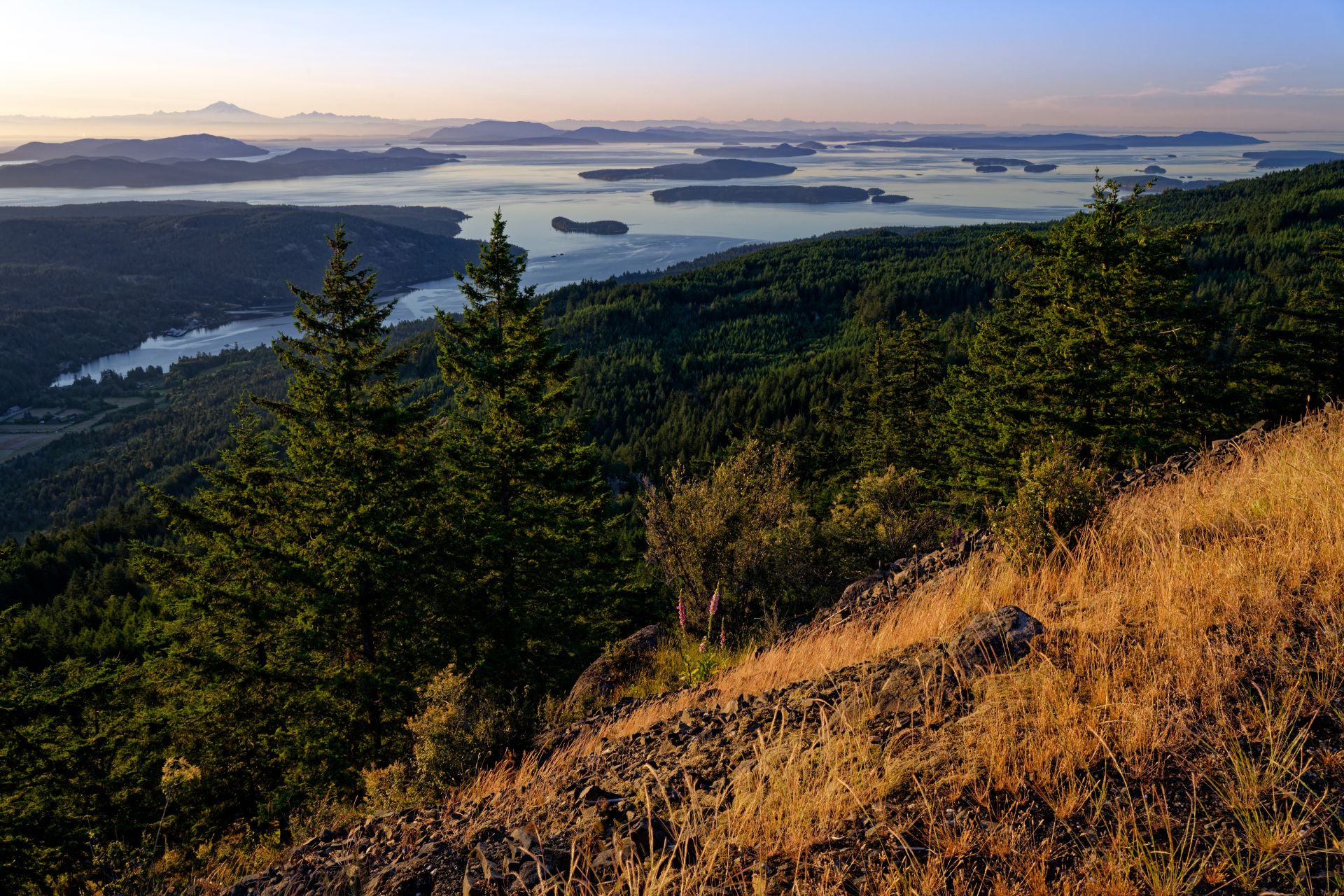 Salt Spring Island View from Mount Bruce - How to get to Salt Spring Island
