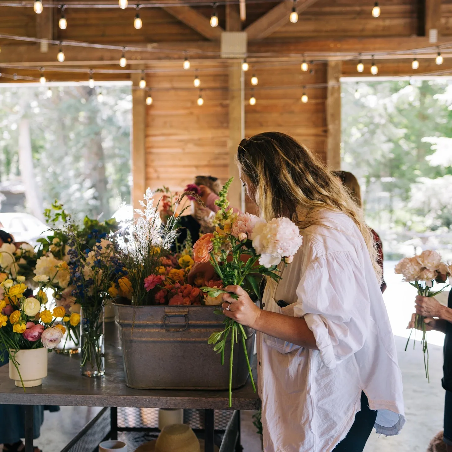 Lost Field Farm flower workshop
