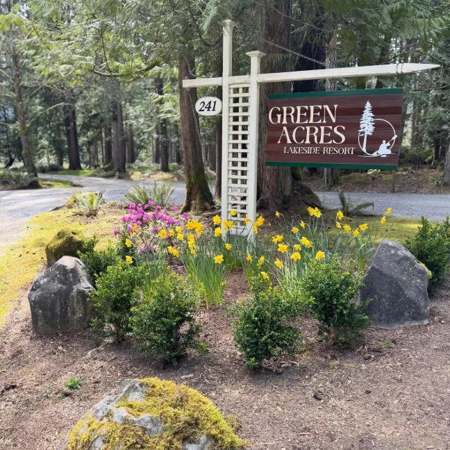 Green Acres Resort sign