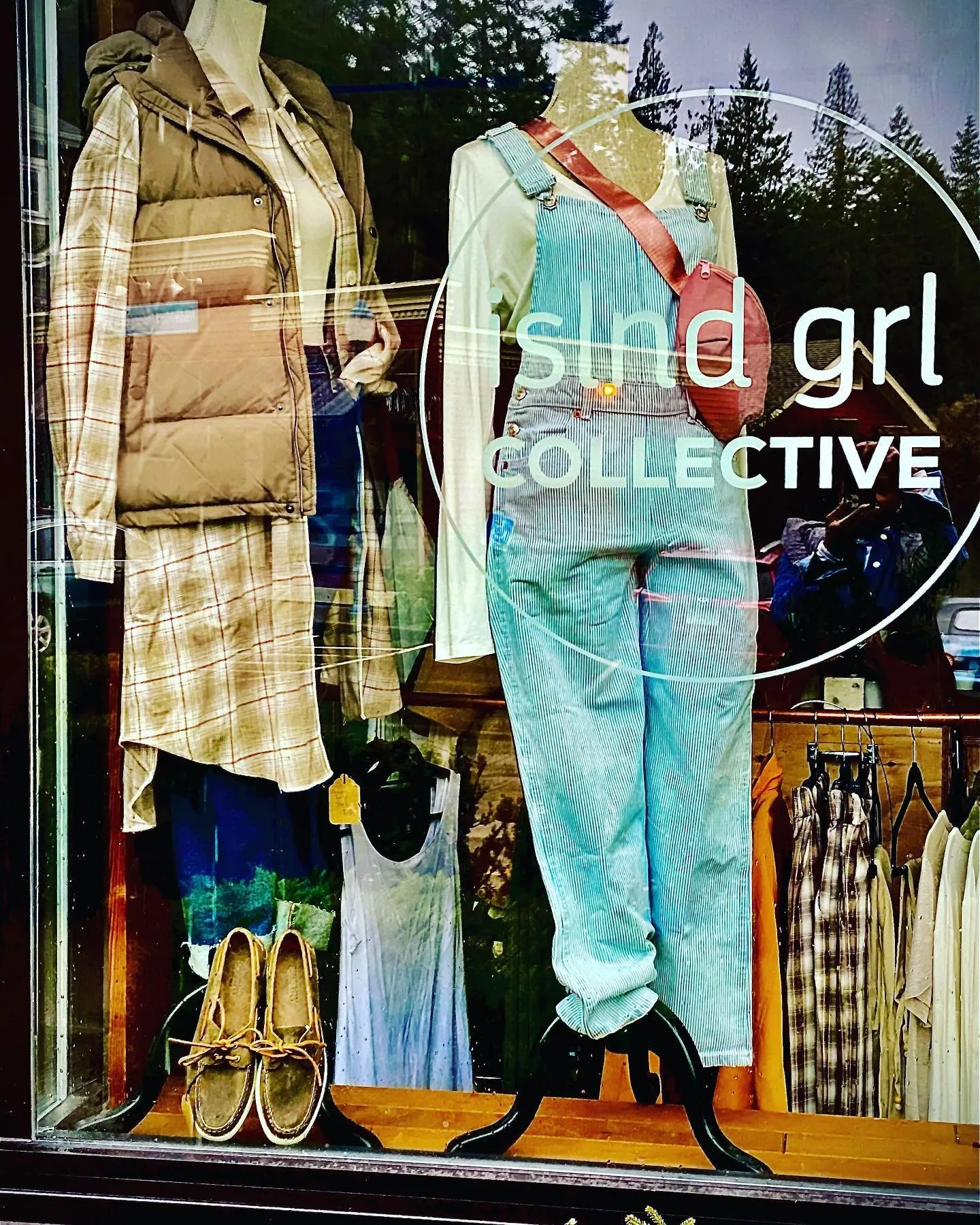 islnd grl collective clothes view from the window display
