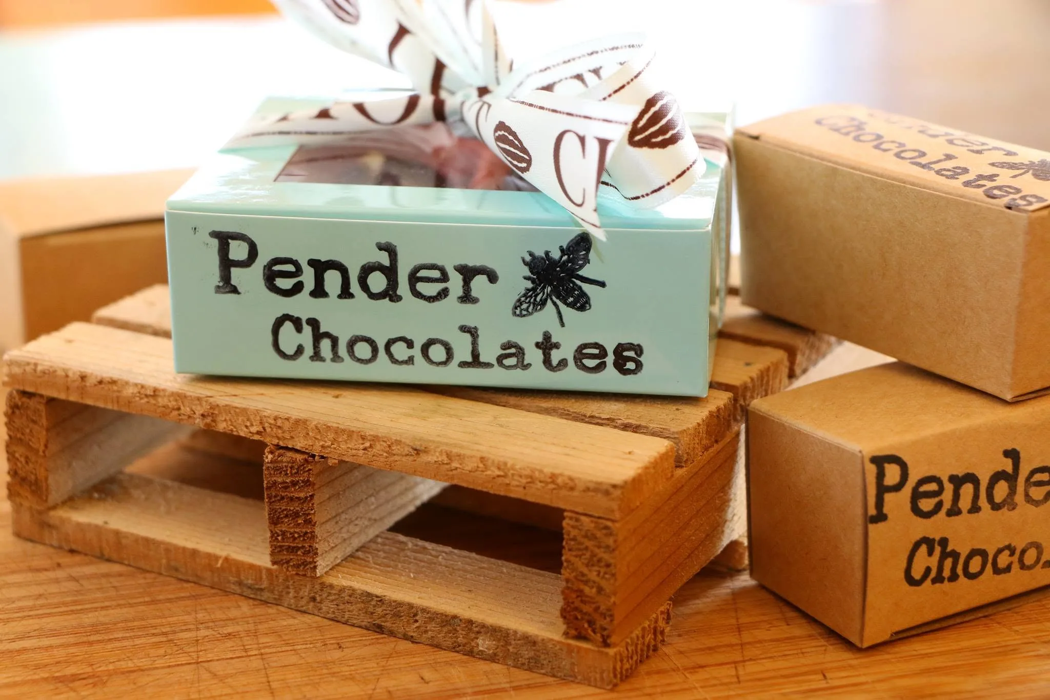 Pender Chocolates packaging