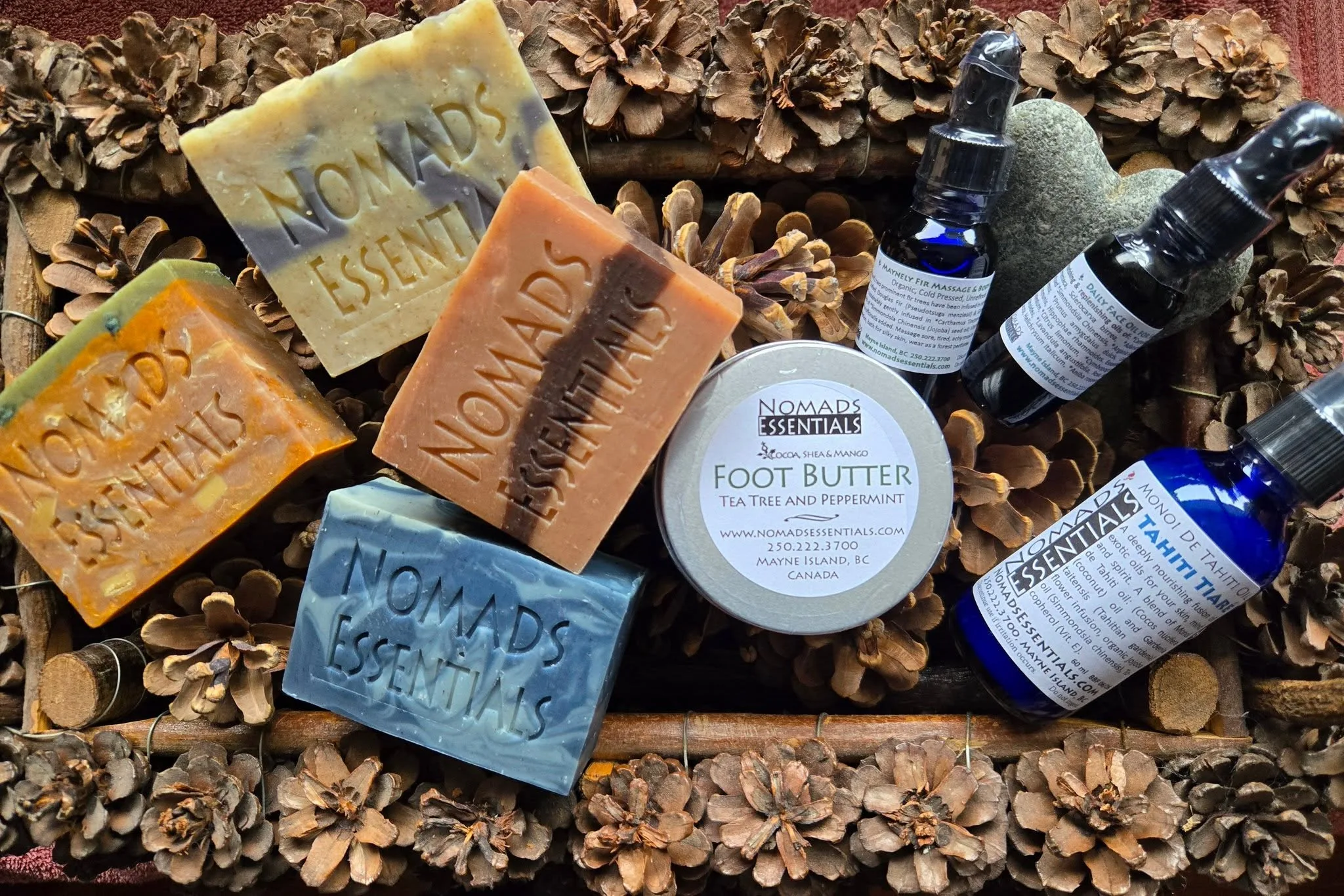 Nomads Essentials soaps and products