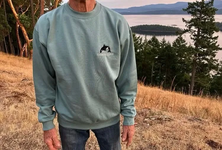 Galiano Island orca sweatshirt